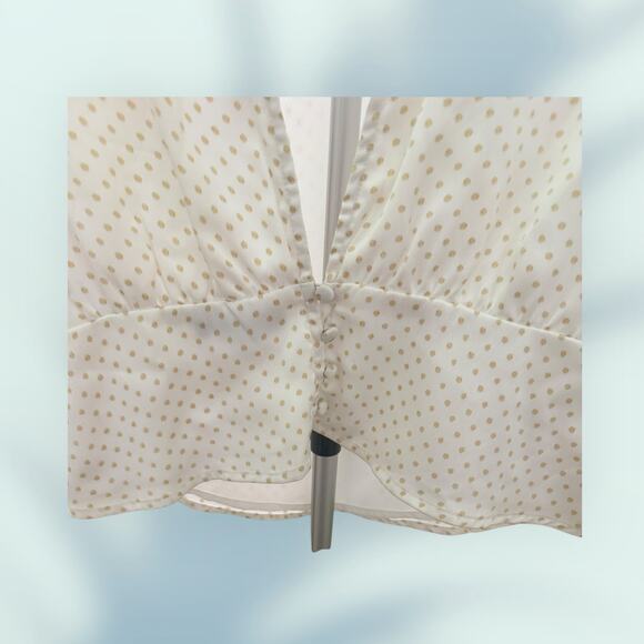 NWT I. State White & Yellow Pokadots Color Cabo Backless Sleeveless  S - Picture 4 of 10